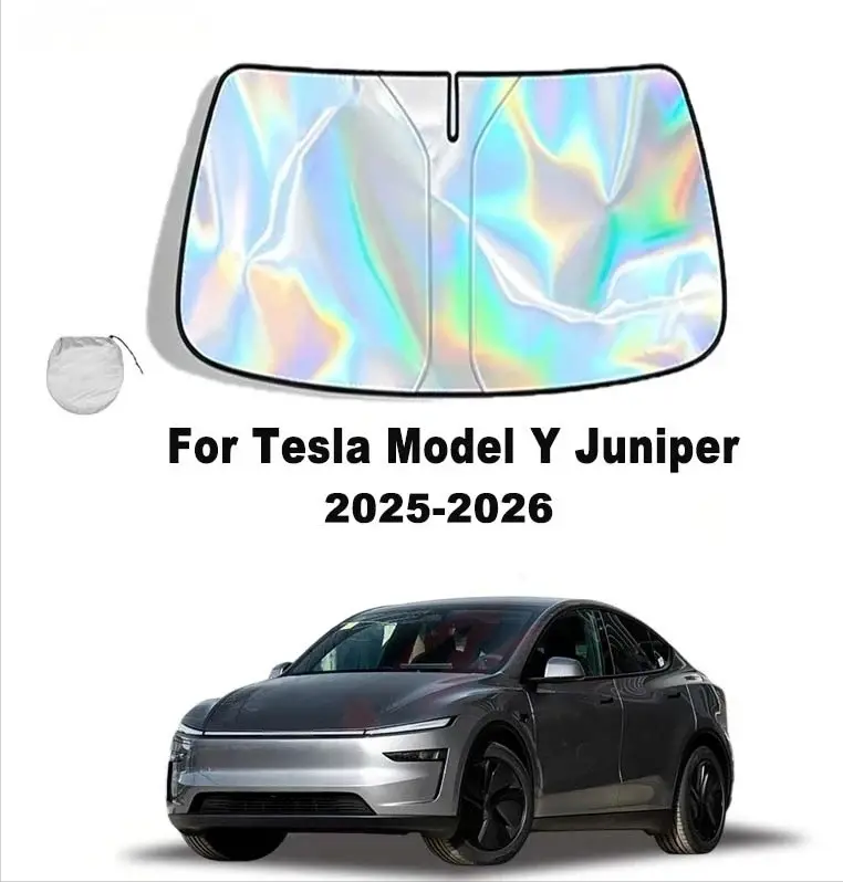 Automatic Car Sunshade - แผ่นบังแดดกระจกหน้ารถยนต์เทสล่า รุ่น Y Juniper ปี 2025-2026