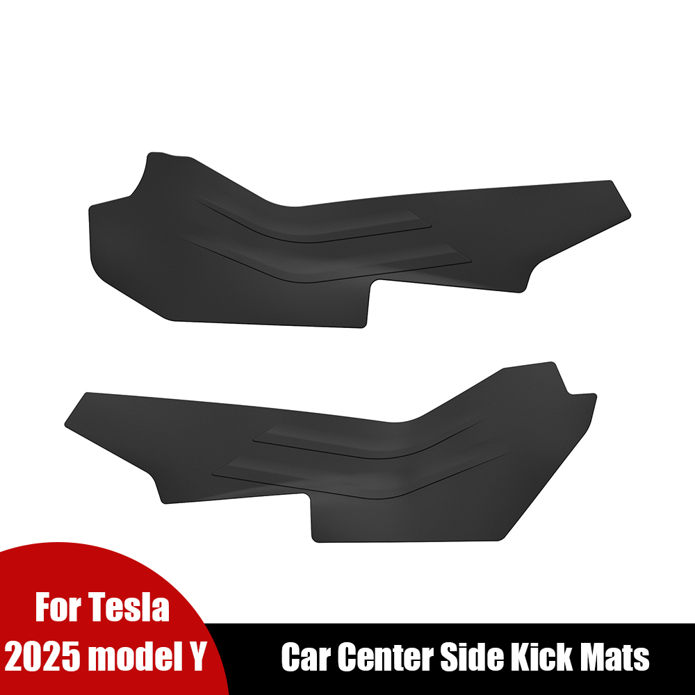 Car Accessories Inside - คอนโซลกลางรถด้านข้างแผ่นป้องกันสําหรับ Tesla 2025 ใหม่รุ่น Y หนังนิ่มป้องกัน