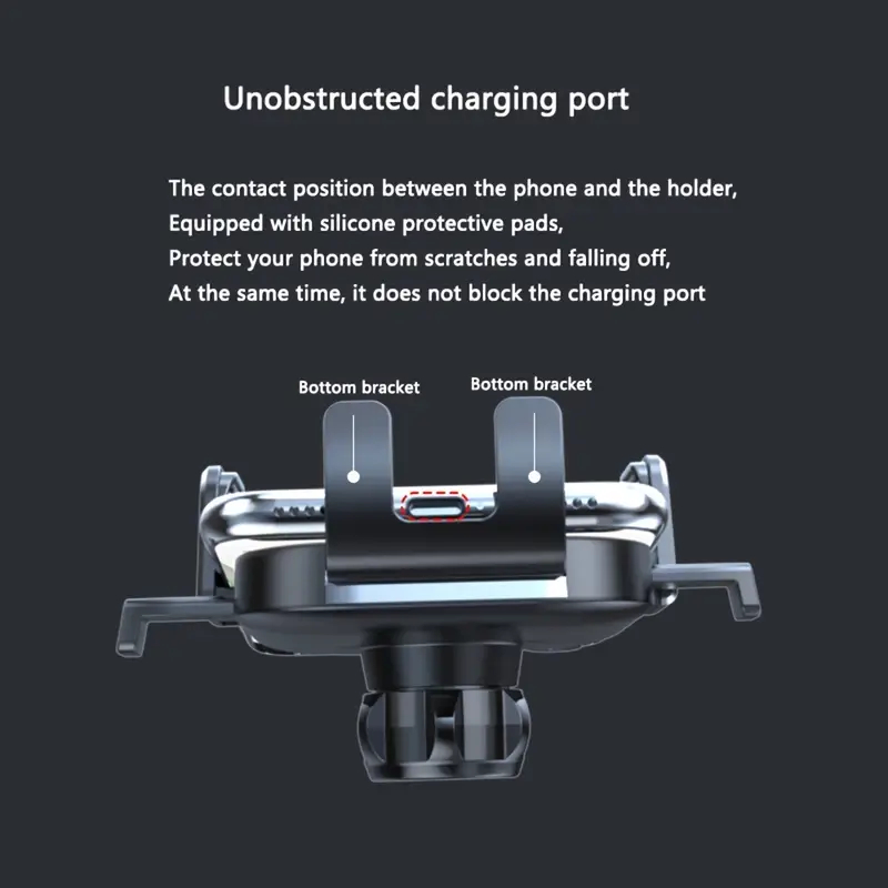 Car Accessories Phone Holder - ที่วางโทรศัพท์ในรถยนต์แบบใหม่ ที่วางโทรศัพท์แบบพับได้ หมุนได้ ใช้ได้กับ GPS ติดตั้งช่องระบายอากาศ