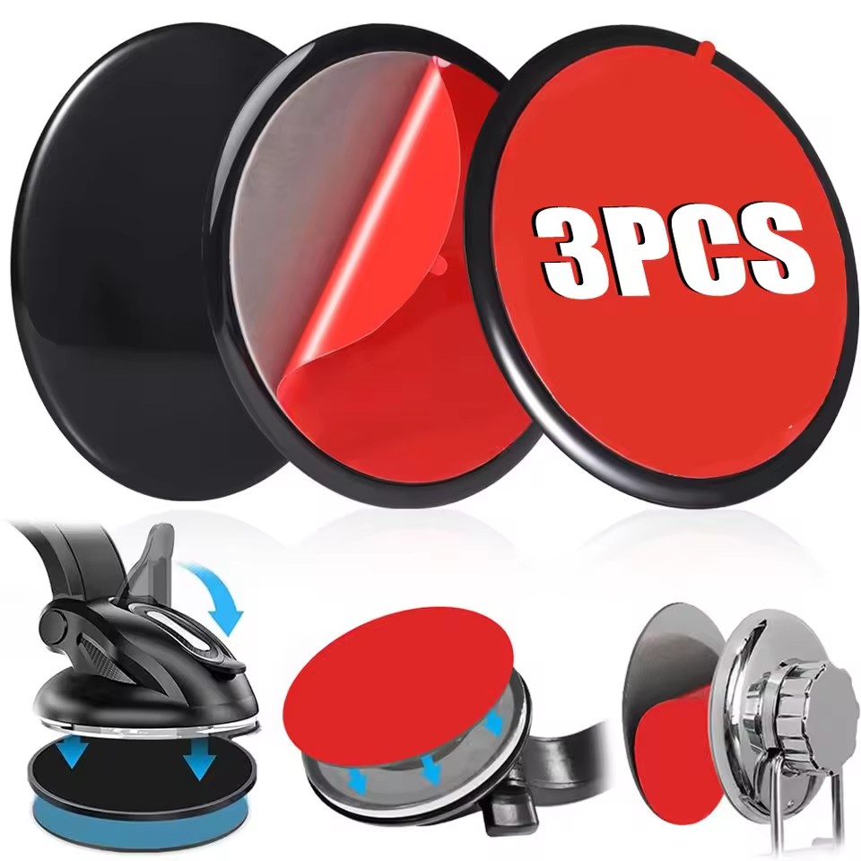 Car Accessories Phone Holder - ชุดแผ่นกาวติดตั้งอเนกประสงค์สำหรับยึดติดกระจกรถยนต์ ใช้แทนที่ที่ยึดกล้องติดรถยนต์ ที่วางโทรศัพท์บนกระจกหน้ารถ