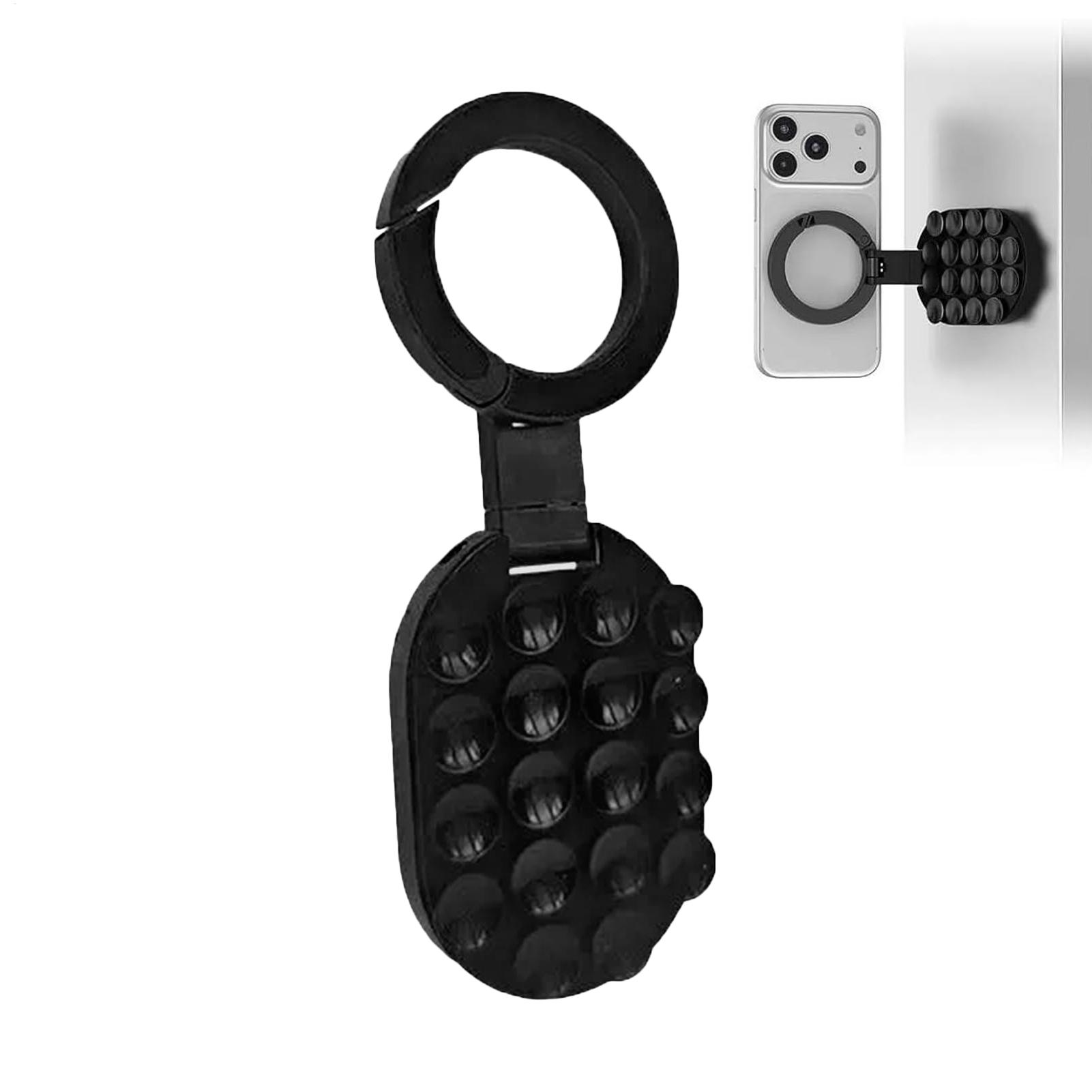 Car Accessories Phone Holder - ขาตั้งโทรศัพท์แบบแม่เหล็กหมุนได้ 360 องศา ใช้ได้กับกระจกมองหลังรถยนต์ ห้องครัว ที่วางอุปกรณ์มือถือแบบแฮนด์ฟรีที่มั่นคง