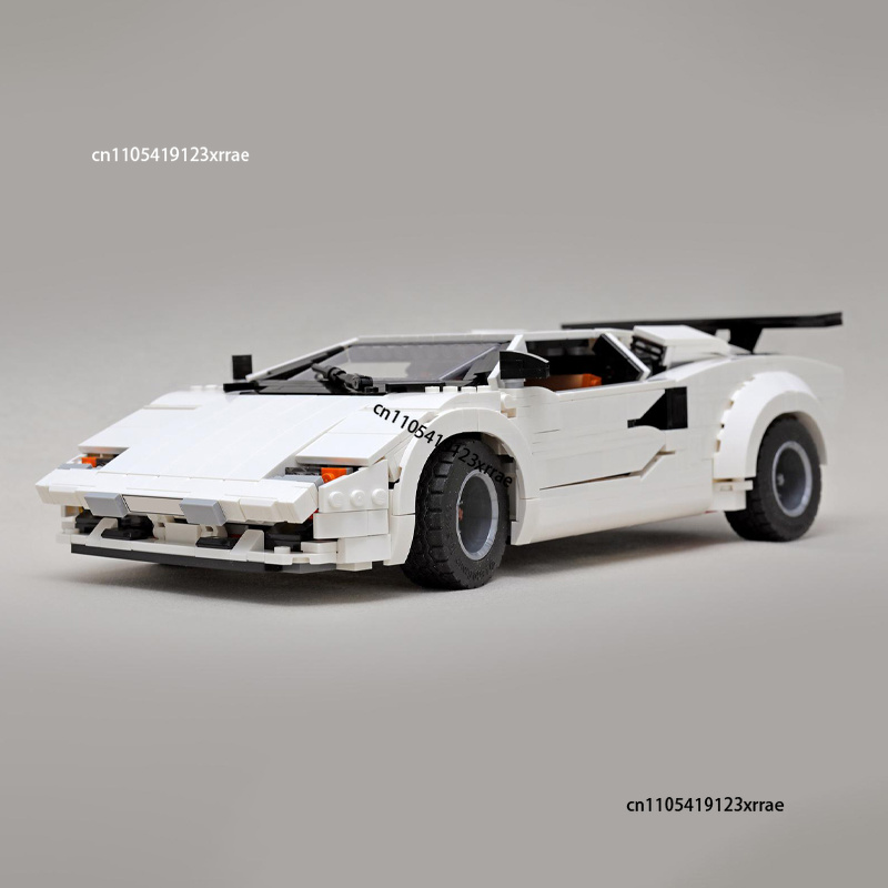 Car Accessories Gift Ideas - รถสปอร์ตคูเป้รุ่นใหม่ Countach City Champions Supercars ชุดตัวต่อ