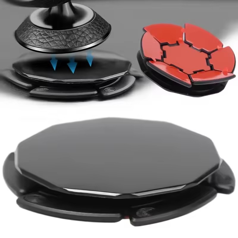 Car Accessories Phone Holder - ฐานยึดโทรศัพท์มือถือแบบดูดติดกระจกรถยนต์ แผ่นรองยึดโทรศัพท์แบบดูดสุญญากาศ ใช้ได้กับกระจกหน้ารถและแผงหน้าปัดรถยนต์ทุกประเภท