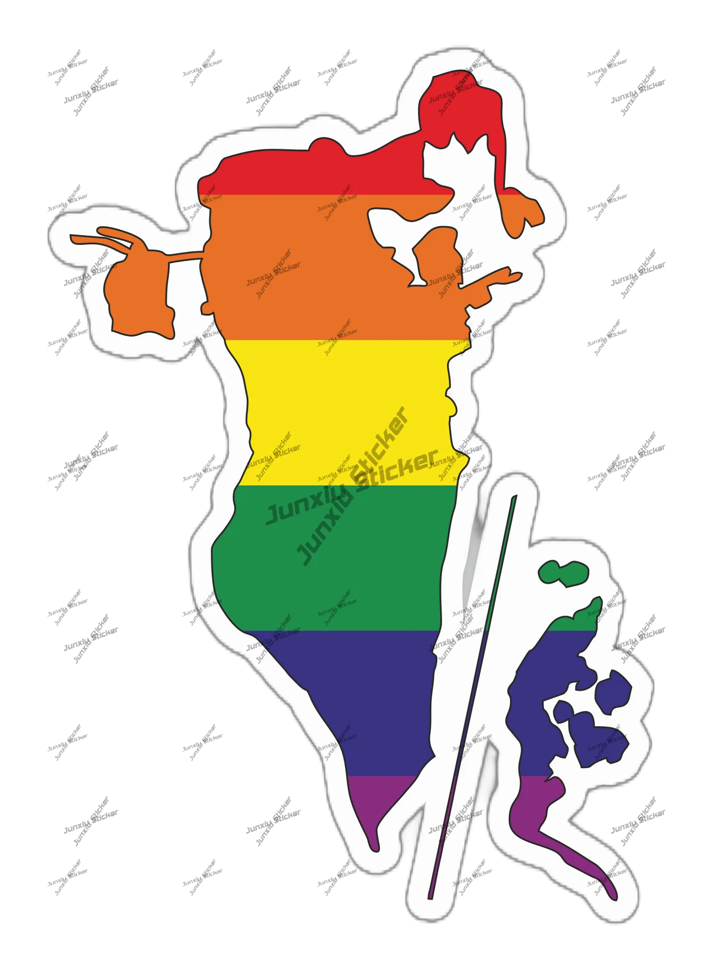 Bahrain Gay สติกเกอร์ลายธงสีรุ - Car Accessories Bahrain บทวิจารณ์และราคา