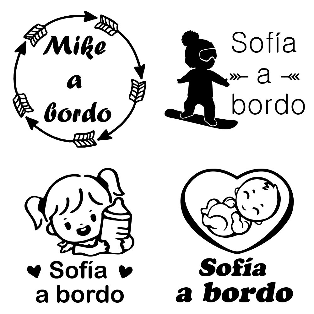 1 PC ไวนิลเด็กบอร์โดสีสันสดใสส - Car Accessories For Baby บทวิจารณ์และราคา