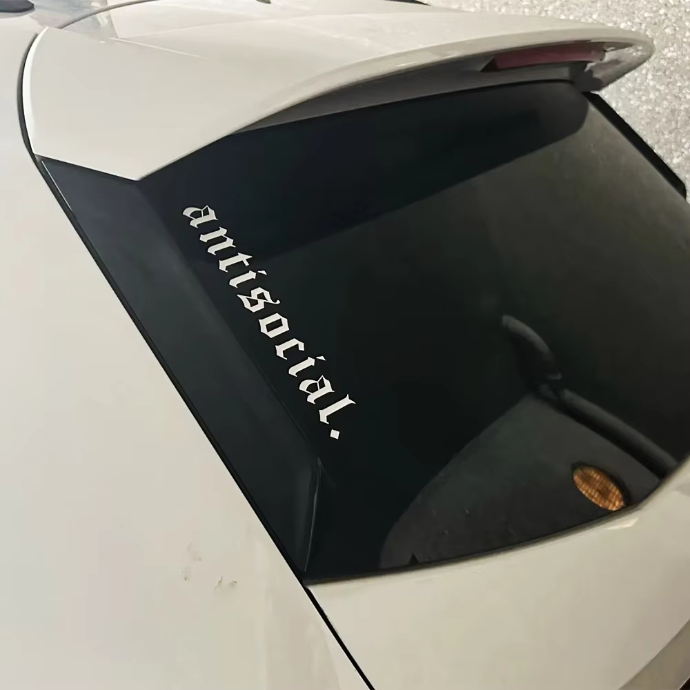 สติกเกอร์ติดรถยนต์ลาย Antisoci - Car Accessories Banner บทวิจารณ์และราคา